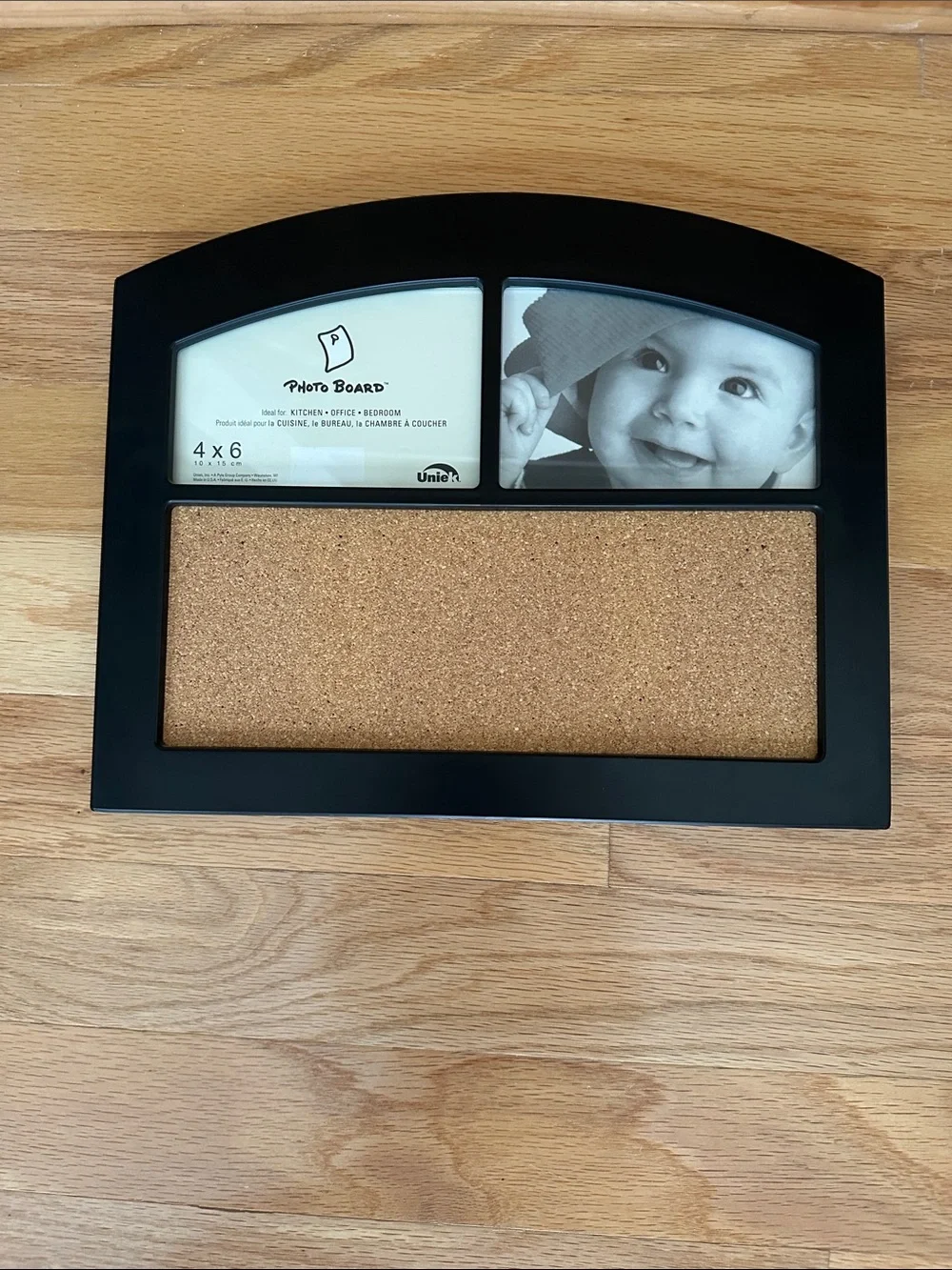 Arched Cork Photo Board Frame with 2-Photo Display